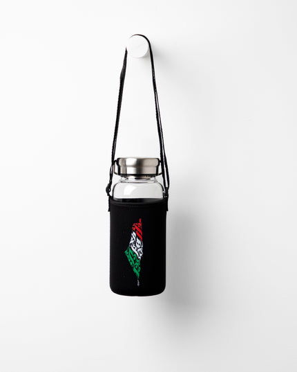 Palestine Arabia | Premium Water Bottle with Sleeve & Hangers