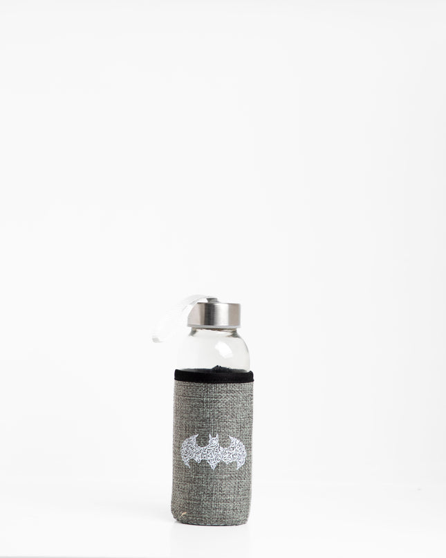 Batman Calligraphy | Premium Water Bottle with Sleeve