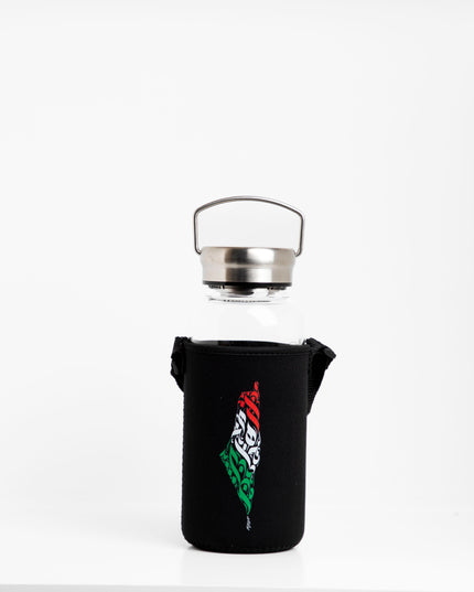 Palestine Arabia | Premium Water Bottle with Sleeve & Hangers
