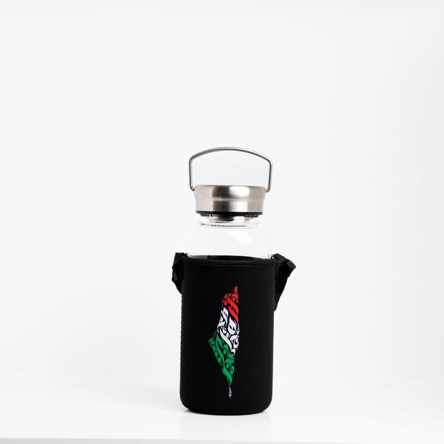 Palestine Arabia | Premium Water Bottle with Sleeve & Hangers