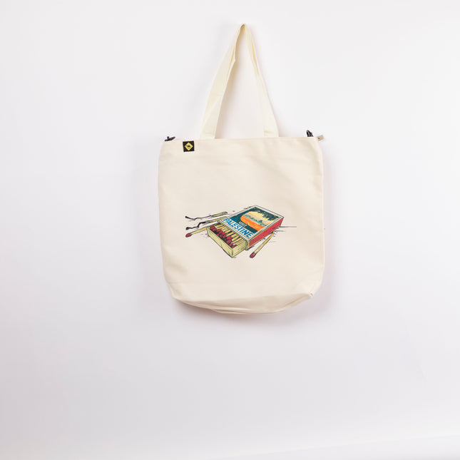 Farha Visit | Off White Totebag Hanged