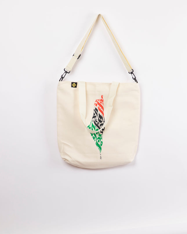 Palestine Arabia | Off White Totebag Hanged