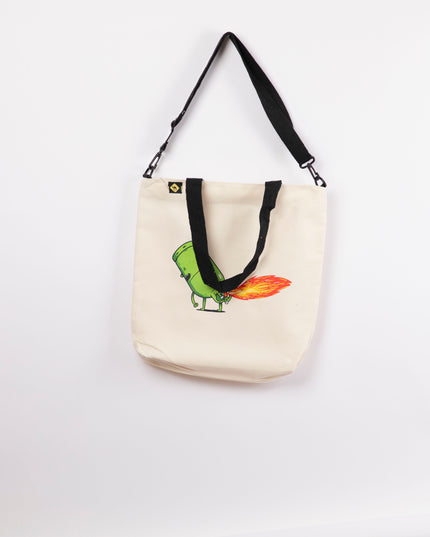 Ghazat | Off White Totebag Hanged