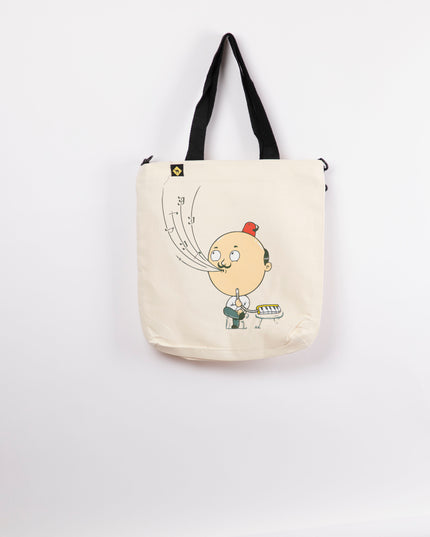 Melodi Hookah | off white Totebag Black Hanged