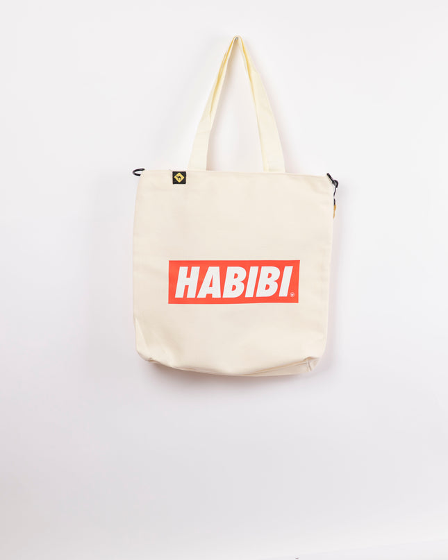 Habibi Simple | Off White Totebag Hanged