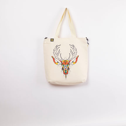 Deer | Off White Totebag Hanged