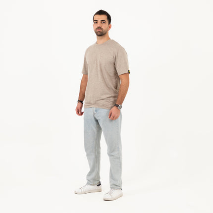 Taupe Heather | T-shirt Unisex Self-Rib