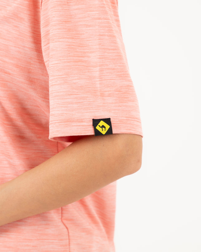 Powerful Pink Heather | T-shirt Unisex Self-Rib