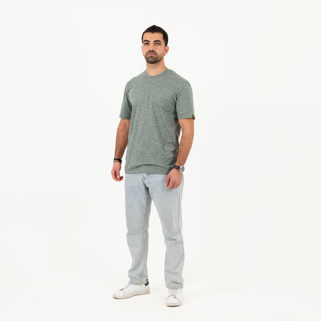 Flag Stone Heather | T-shirt Unisex Self-Rib