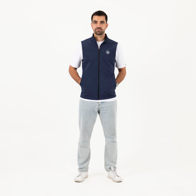 Jobedu Camel Crossing Logo Summet Navy | Unisex Premium Windwall Vest