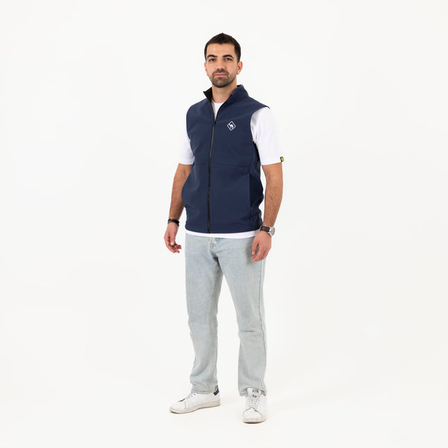 Jobedu Outline Summet Navy | Unisex Premium Windwall Vest