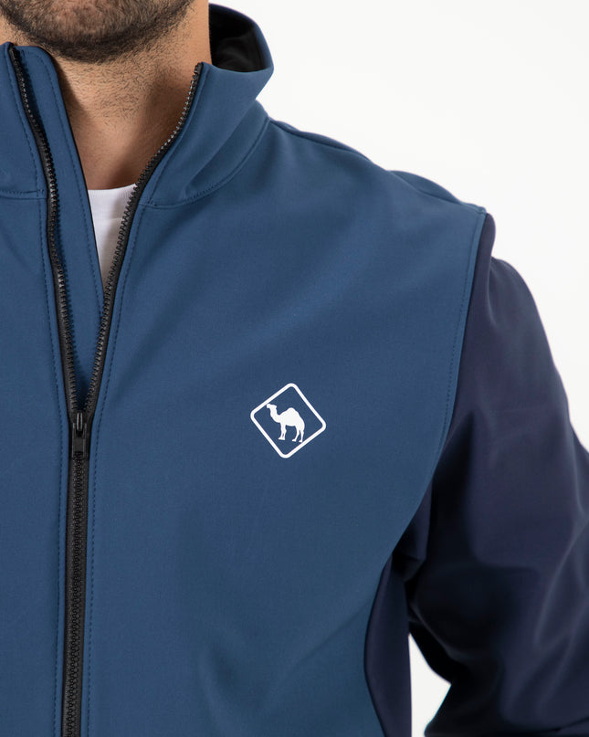 Jobedu Outline Summet Navy - Shady Blue | Unisex Premium Windwall Jacket