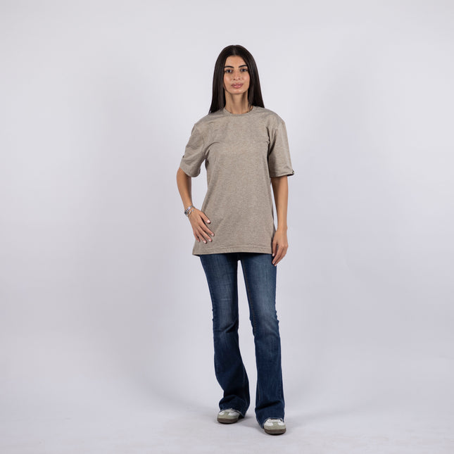 Taupe Heather | T-shirt Unisex Self-Rib