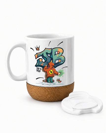 JB Graffiti | Soft Wooden Plate Mug