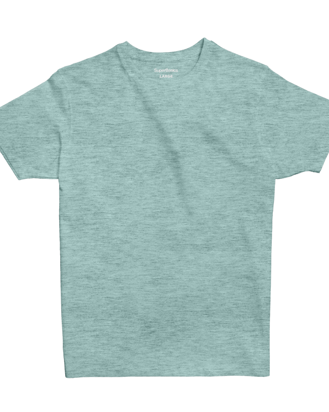 Agreeable Green Heather | T-shirt Unisex Self - Rib - T-shirt Unisex Self - Rib - Jobedu Jordan
