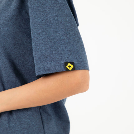 Airway Blue Heather | T-shirt Unisex Self - Rib - T-shirt Unisex Self - Rib - Jobedu Jordan