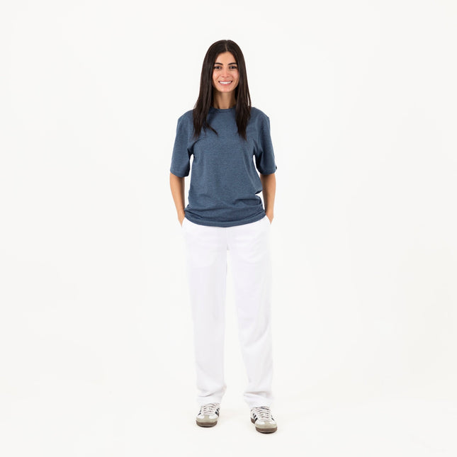 Airway Blue Heather | T-shirt Unisex Self - Rib - T-shirt Unisex Self - Rib - Jobedu Jordan