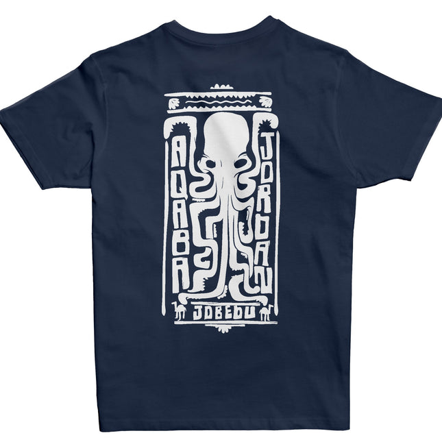 Aqaba Octopus | Basic Cut T-shirt - Graphic T-Shirt - Unisex - Jobedu Jordan