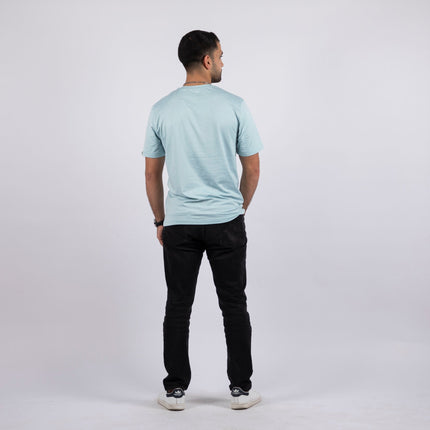 Aqua Inlet Heather | T-shirt Unisex Self - Rib - T-shirt Unisex Self - Rib - Jobedu Jordan