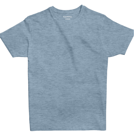 Aqua Inlet Heather | T-shirt Unisex Self - Rib - T-shirt Unisex Self - Rib - Jobedu Jordan