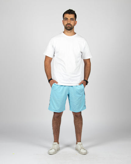 AQUARIUS BLUE - BLACK | Men's Swimming Short - Men's Swimming Shorts - Jobedu Jordan