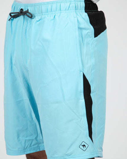 AQUARIUS BLUE - BLACK | Men's Swimming Short - Men's Swimming Shorts - Jobedu Jordan