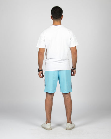 AQUARIUS BLUE - BLACK | Men's Swimming Short - Men's Swimming Shorts - Jobedu Jordan