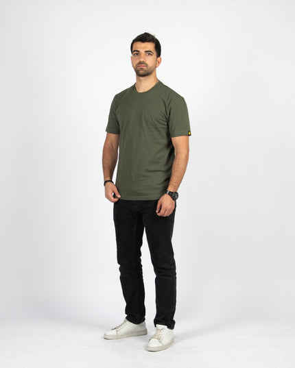 Army Green | Basic Cut T-shirt - Basic T-Shirt - Unisex - Jobedu Jordan