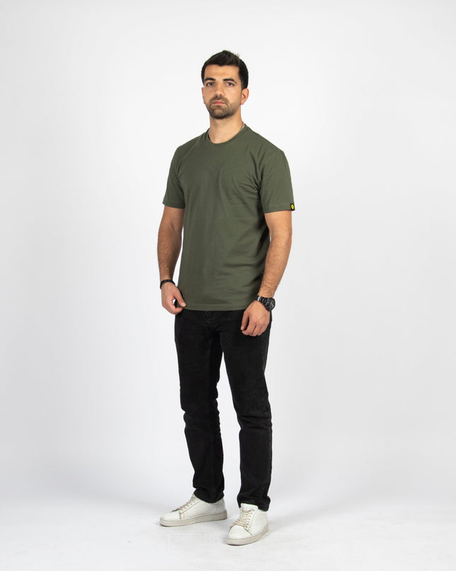 Army Green | Basic Cut T-shirt - Basic T-Shirt - Unisex - Jobedu Jordan