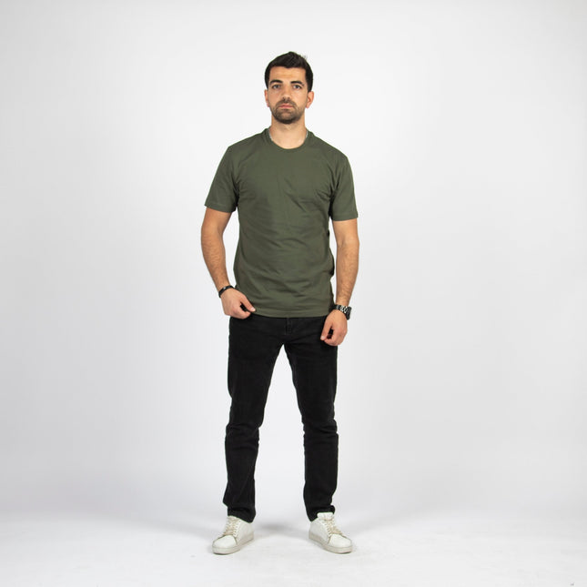Army Green | Basic Cut T-shirt - Basic T-Shirt - Unisex - Jobedu Jordan