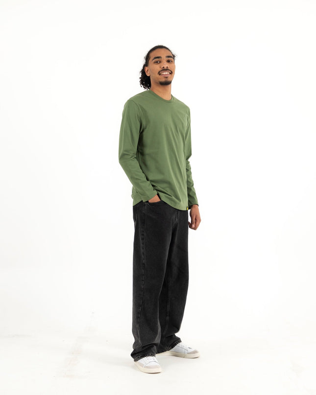 Army Green | Basic Premium T-shirt Unisex Longsleeve - Basic Premium T-shirt Unisex Longsleeve - Jobedu Jordan