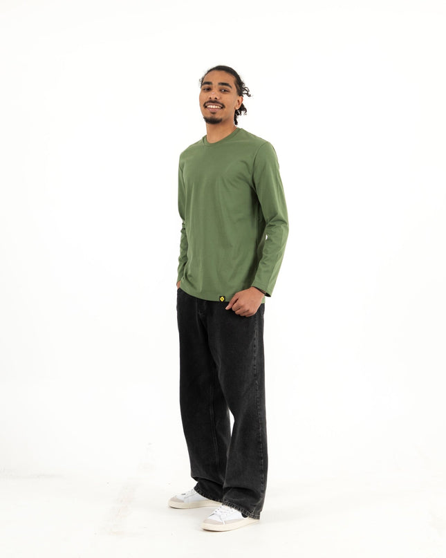 Army Green | Basic Premium T-shirt Unisex Longsleeve - Basic Premium T-shirt Unisex Longsleeve - Jobedu Jordan