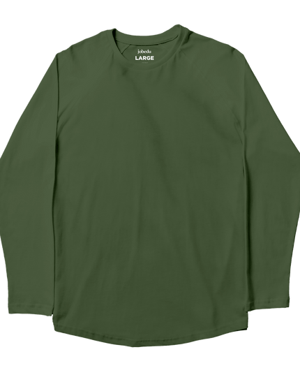 Army Green | Basic Premium T-shirt Unisex Longsleeve - Basic Premium T-shirt Unisex Longsleeve - Jobedu Jordan