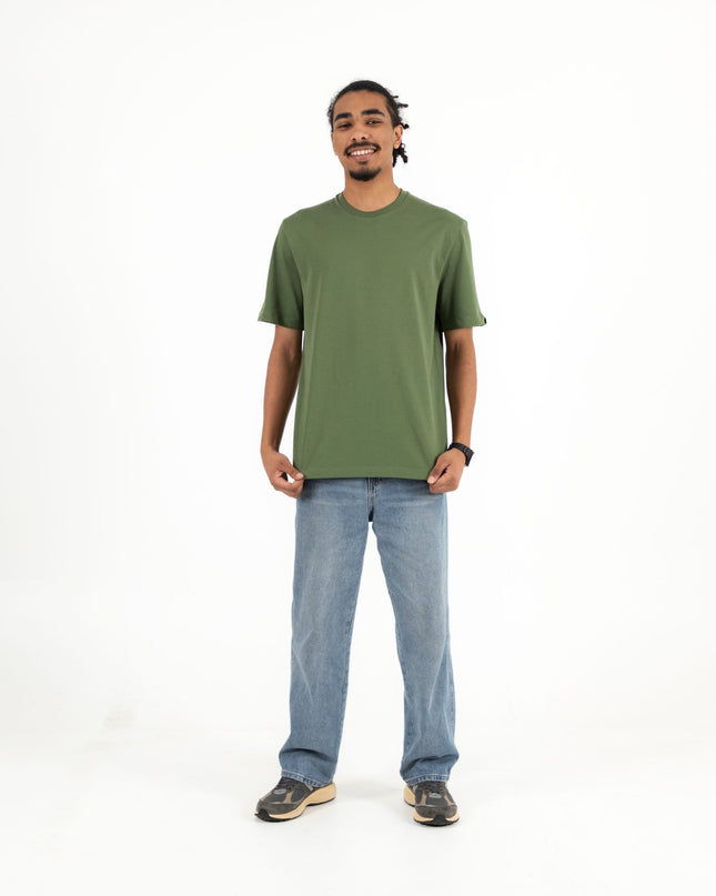 Army Green | Premium Basic Regular Cut Unisex T-Shirt - SuperBasic Premium Cut T-Shirt - Unisex - Jobedu Jordan