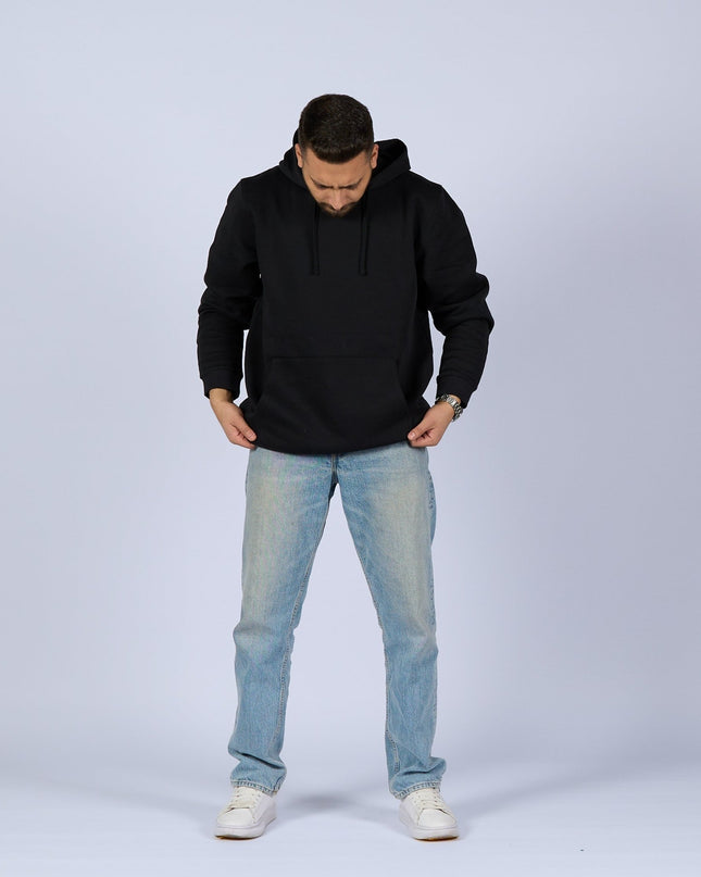 Basic - Black | Unisex Adult Hoodie - Basic Hoodie - Unisex - Jobedu Jordan