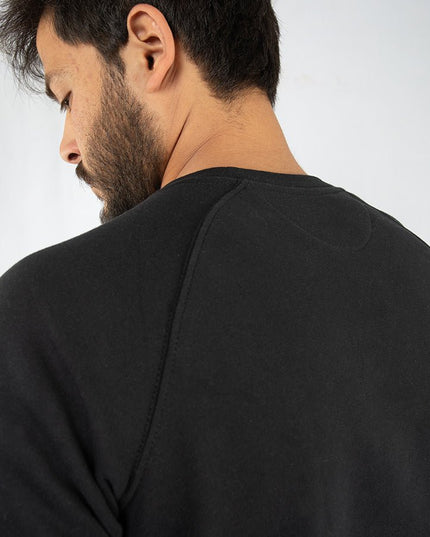 Basic - Black | Unisex Adult Raglan Sweatshirt - Basic Raglan Sweatshirt - Unisex - Jobedu Jordan