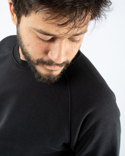 Basic - Black | Unisex Adult Raglan Sweatshirt - Basic Raglan Sweatshirt - Unisex - Jobedu Jordan