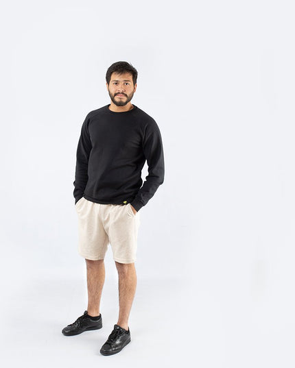 Basic - Black | Unisex Adult Raglan Sweatshirt - Basic Raglan Sweatshirt - Unisex - Jobedu Jordan