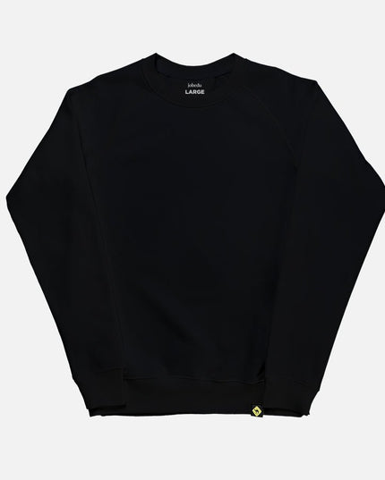 Basic - Black | Unisex Adult Raglan Sweatshirt - Basic Raglan Sweatshirt - Unisex - Jobedu Jordan