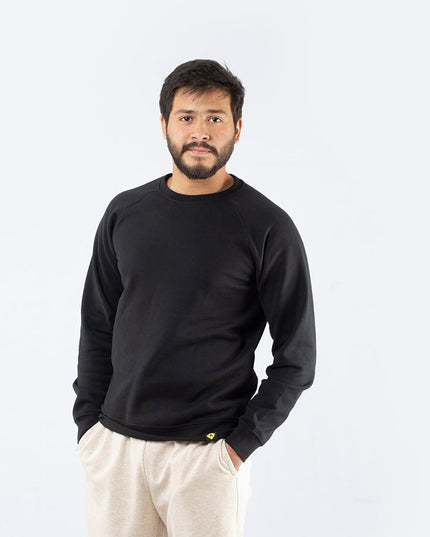 Basic - Black | Unisex Adult Raglan Sweatshirt - Basic Raglan Sweatshirt - Unisex - Jobedu Jordan