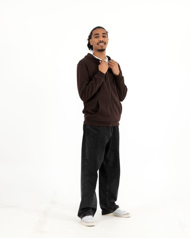 Basic - Blackmend Brown | Unisex Adult Zipup - Basic Zipup - Unisex - Jobedu Jordan