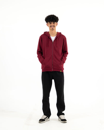 Basic - Wine Punch | Unisex Adult Zipup - Basic Zipup - Unisex - Jobedu Jordan