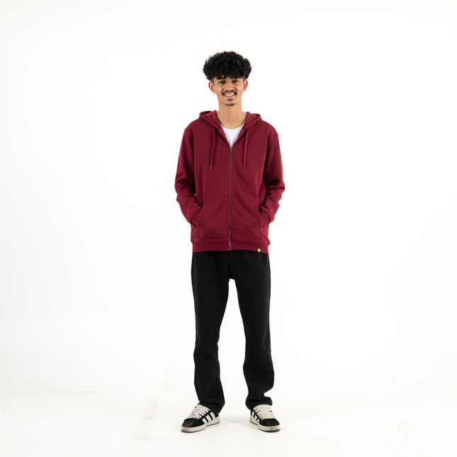 Basic - Wine Punch | Unisex Adult Zipup - Basic Zipup - Unisex - Jobedu Jordan