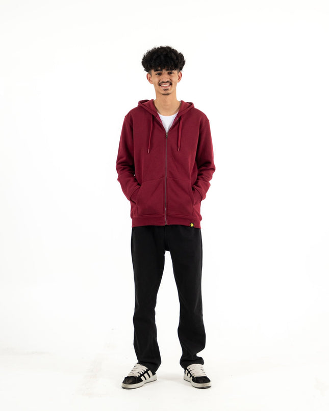 Basic - Wine Punch | Unisex Adult Zipup - Basic Zipup - Unisex - Jobedu Jordan