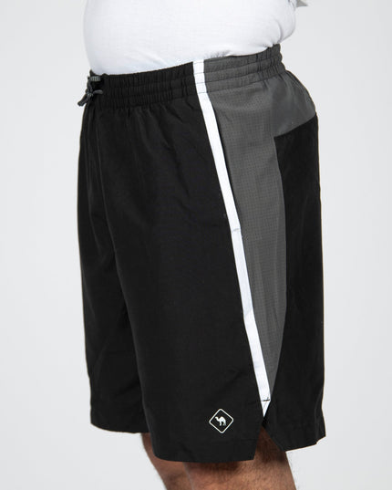 BLACK - GREY | Men's Swimming Short - Men's Swimming Shorts - Jobedu Jordan