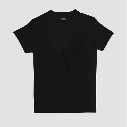 Black | Kid's Premium Basic T-shirt - Premium Basic T-Shirt - Kids - Jobedu Jordan