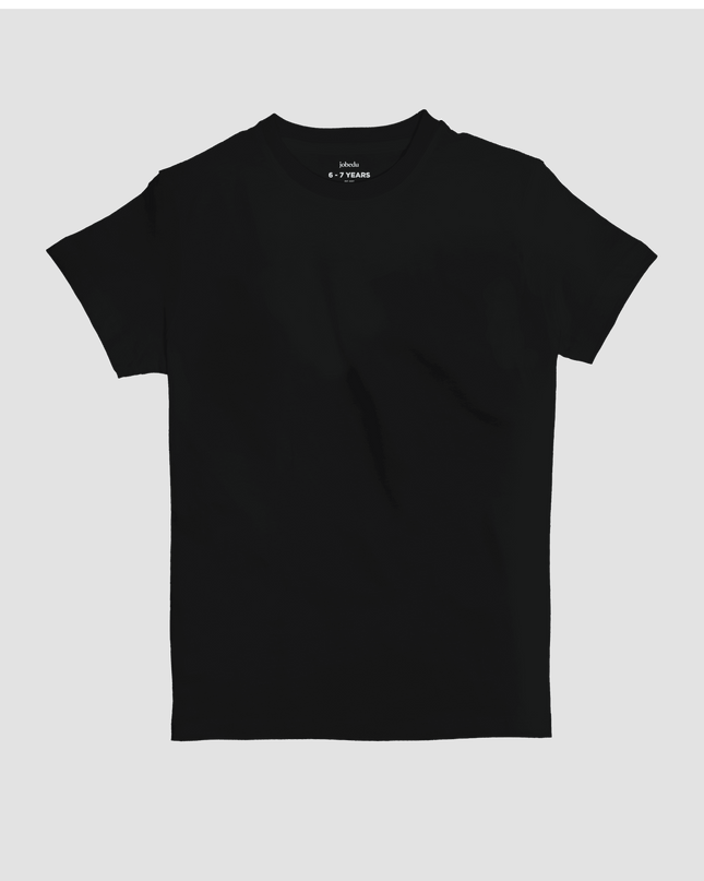 Black | Kid's Premium Basic T-shirt - Premium Basic T-Shirt - Kids - Jobedu Jordan