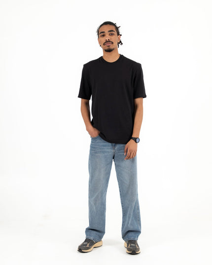 Black | Premium Basic Regular Cut Unisex T-Shirt - SuperBasic Premium Cut T-Shirt - Unisex - Jobedu Jordan