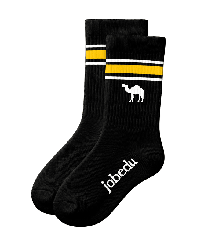 Black Socks Stripes | Regular - Socks - Jobedu Jordan