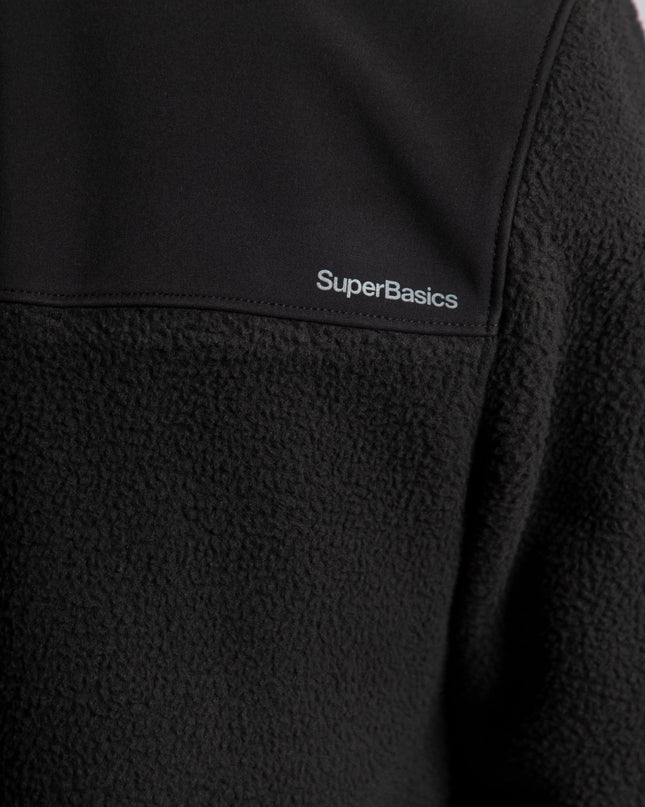 Black | Unisex Premium Superbasic Windwall Sherpa Jacket - Unisex Superbasic Windwall Sherpa Jacket - Jobedu Jordan